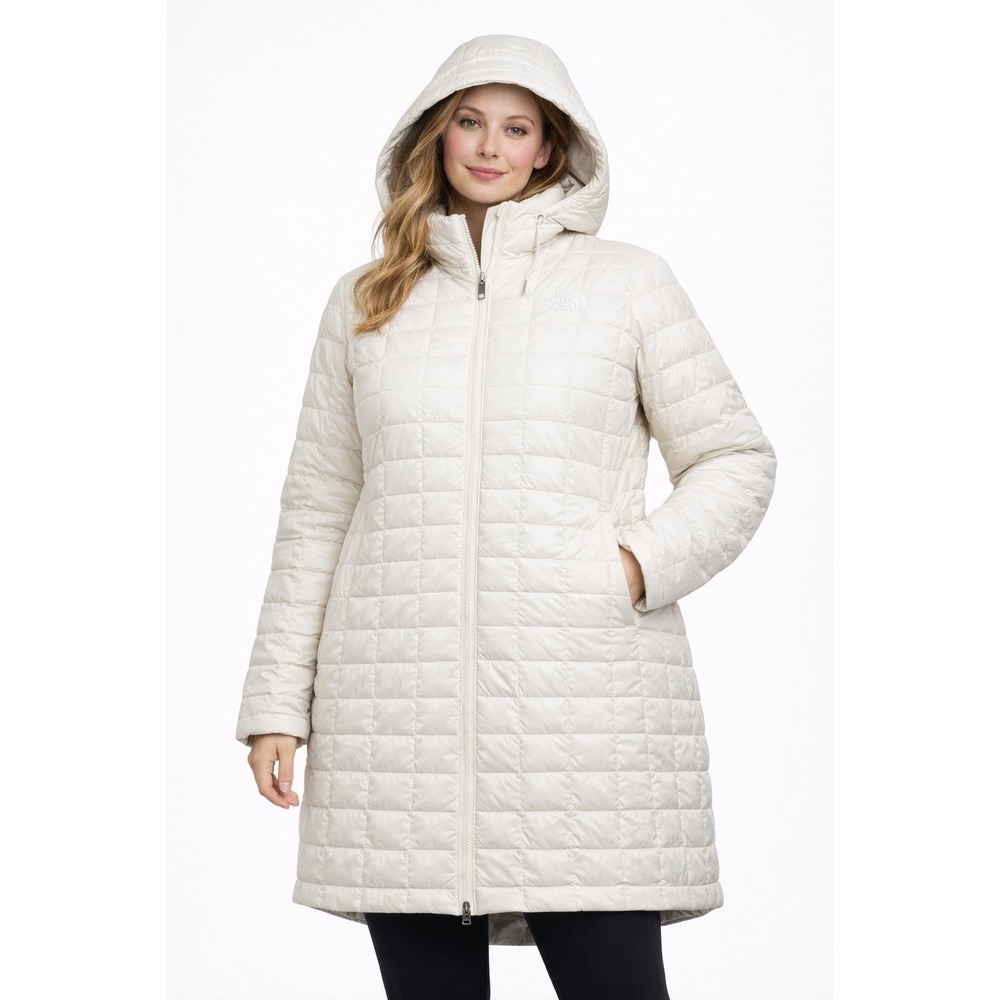 The North Face Womens Thermoball Parka Jacket Insulated White Dune NWT Medium
